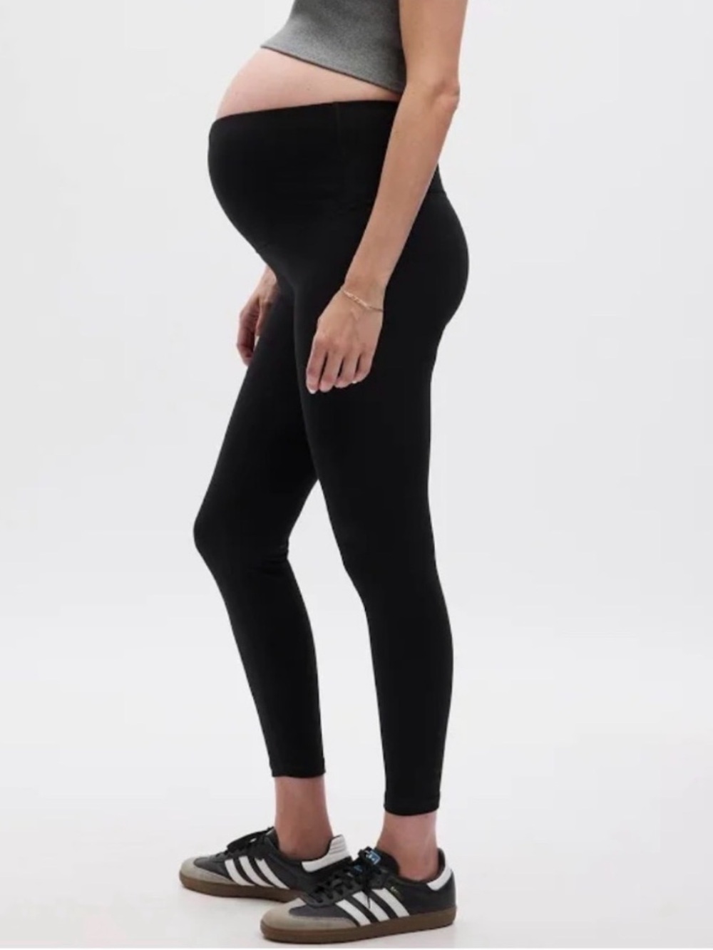 Gap Fit Maternity Black Overbump Leggings size large